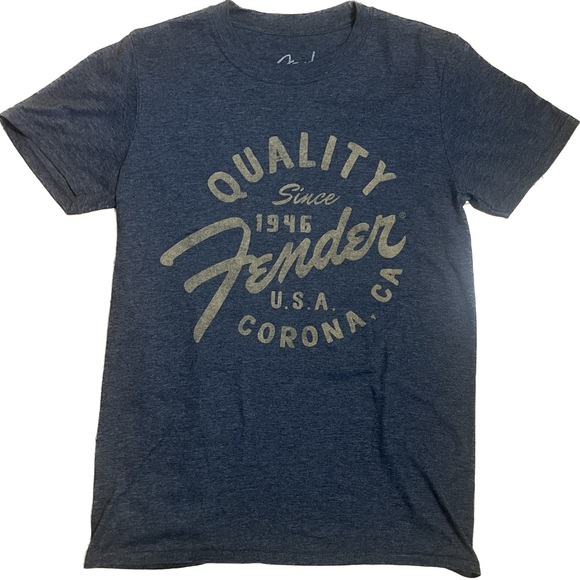 Men’s size S Fender t-shirt dark blue - Picture 1 of 4